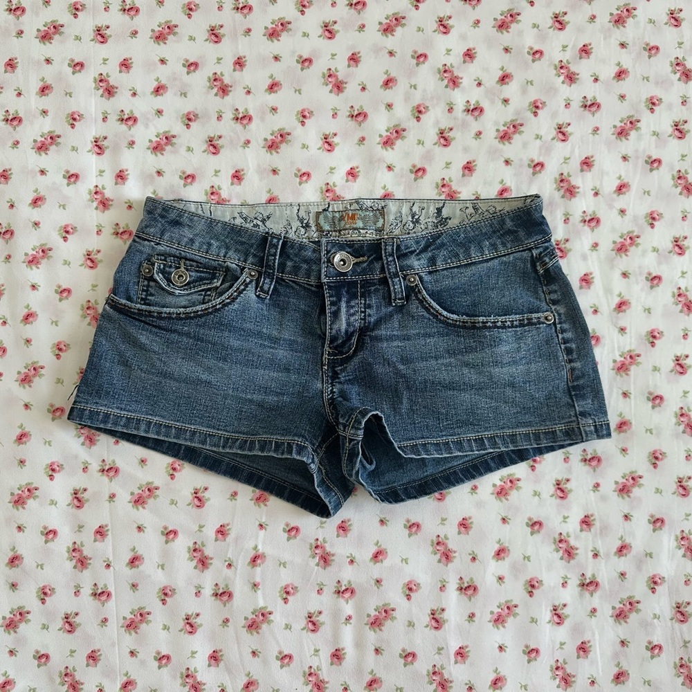 vintage Y2K micro lowrise jean shorts